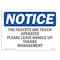 Signmission OSHA Notice Sign, 10" H, Rigid Plastic, Faucets Are Touch Operated Please Leave Sign, Landscape OS-NS-P-1014-L-18561 - alternate 1